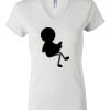 Women's Short Sleeve V-Neck T-Shirt Thumbnail