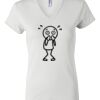 Women's Short Sleeve V-Neck T-Shirt Thumbnail