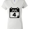 Women's Short Sleeve V-Neck T-Shirt Thumbnail