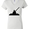 Women's Short Sleeve V-Neck T-Shirt Thumbnail